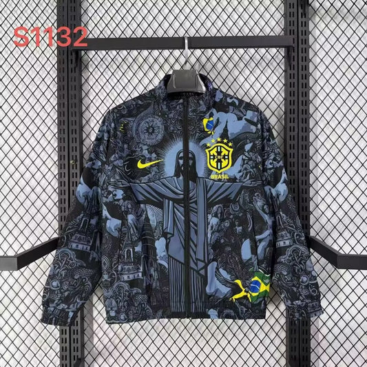 Brazil Windbreaker Two-sided Football Jersey 2026/2027