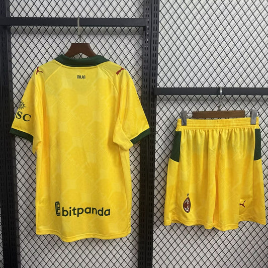 AC Milan Third Away With Pants Sets Fans Football Jersey 2025/2026