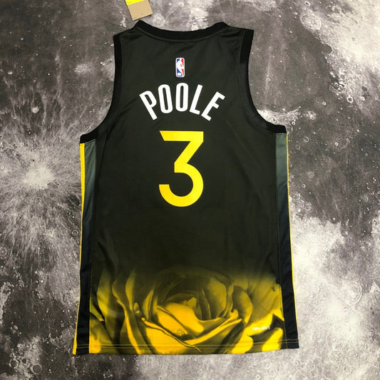 Golden State Warriors BLACK City Edition #3 POOLE NBA Season Jerseys 2023