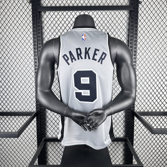 San Antonio Spurs Grey #9 PARKER NBA Season Jerseys 2021
