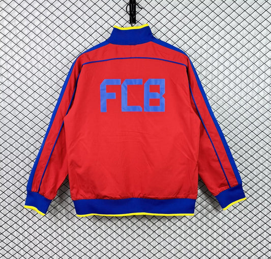 Retro Barcelona Windbreaker Red Football Jersey 2010/2011