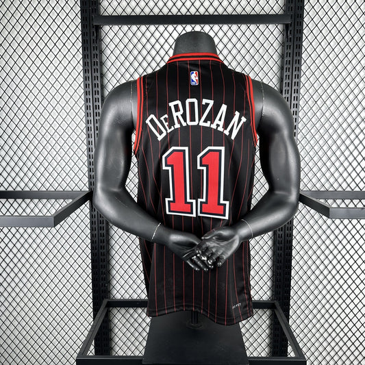 Chicago Bulls JORDAN Black #11 DEROZAN NBA Jerseys 2026