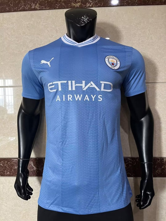 CHAMPIONS #23 Manchester City Home Player Football Jersey 2023/2024