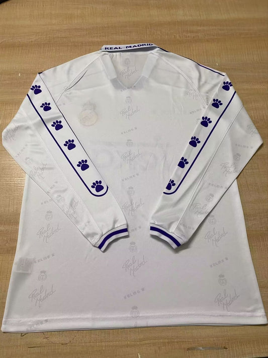 Retro Real Madrid Home Long Fans Football Jersey 1994 1995 1996