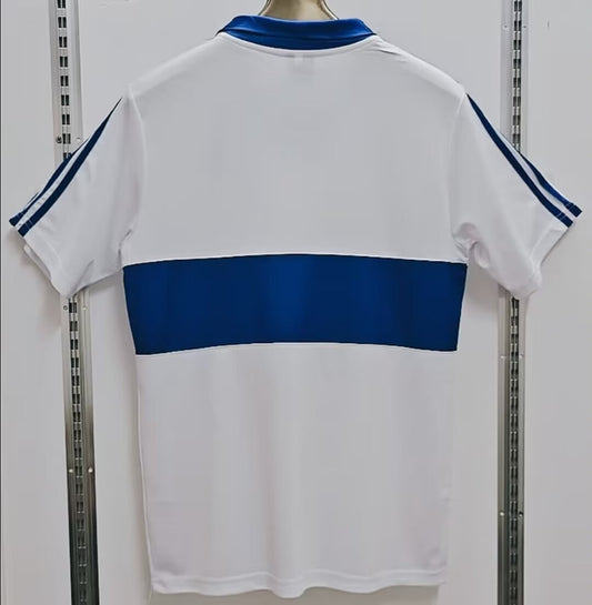 University Chile Home Retro Cotton White Blue Football Jersey
