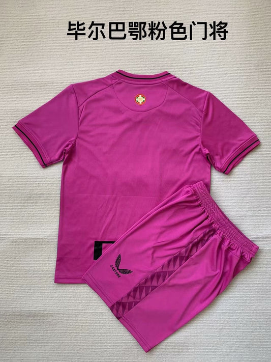 Athletic Bilbao Goalkeeper Pink Kids Football Jersey 2023/2024