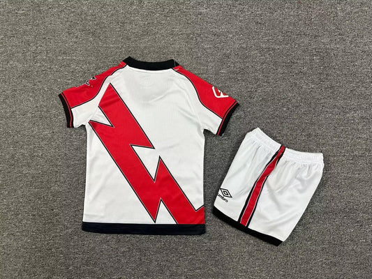 Rayo Vallecano Home Kids Football Jersey 2025/2026