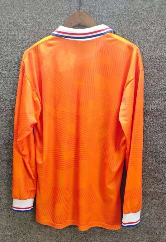 Retro Netherlands Home Long Sleeve Football Jersey 1993