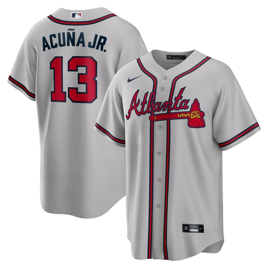 MLB Atlanta Braves Fans Grey Baseball Jerseys 2025