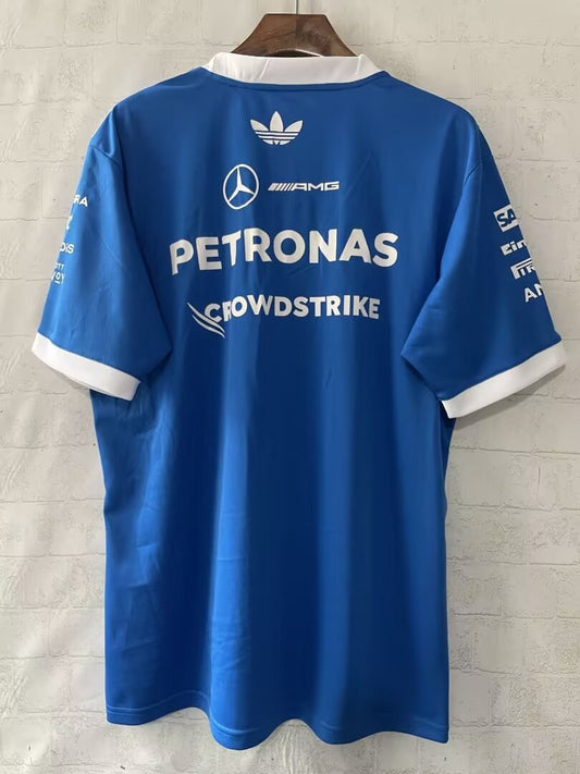 F1 Mercedes-Benz Blue Short Sleeve Racing Suit 2026