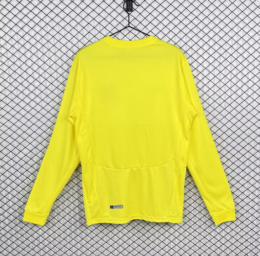 Retro Villarreal Home Long Sleeve Fans Football Jersey 2008/2009