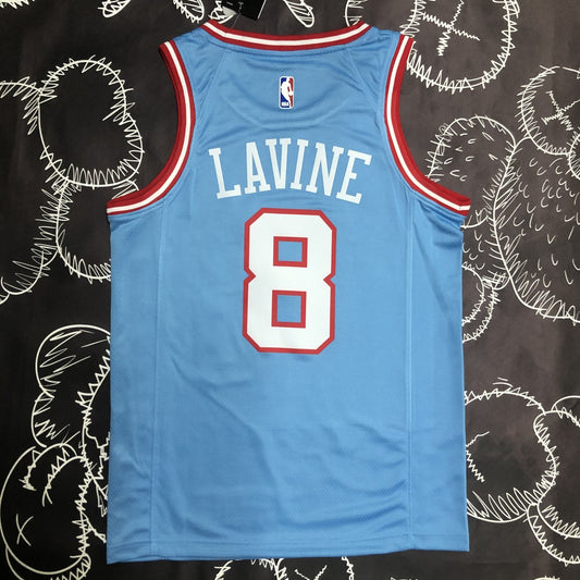 Chicago Bulls Blue #8 LAVINE NBA Season Jerseys
