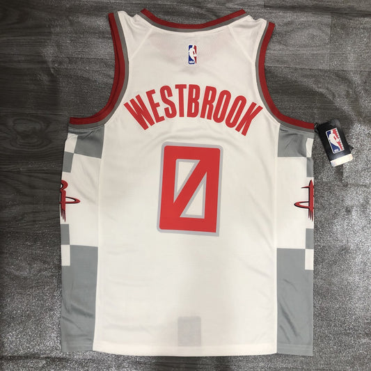 NBA Rockets City Version White 0 Wishbrook With Chip