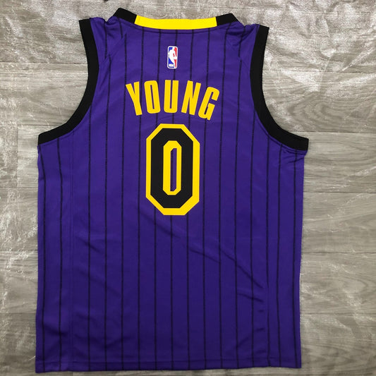 Los Angeles Lakers Purple #0 YOUNG NBA Season Jerseys 2018