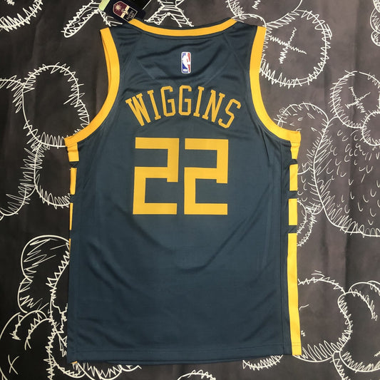 Golden State Warriors Grey Retro #22 WIGGINS NBA Season Jerseys 2018