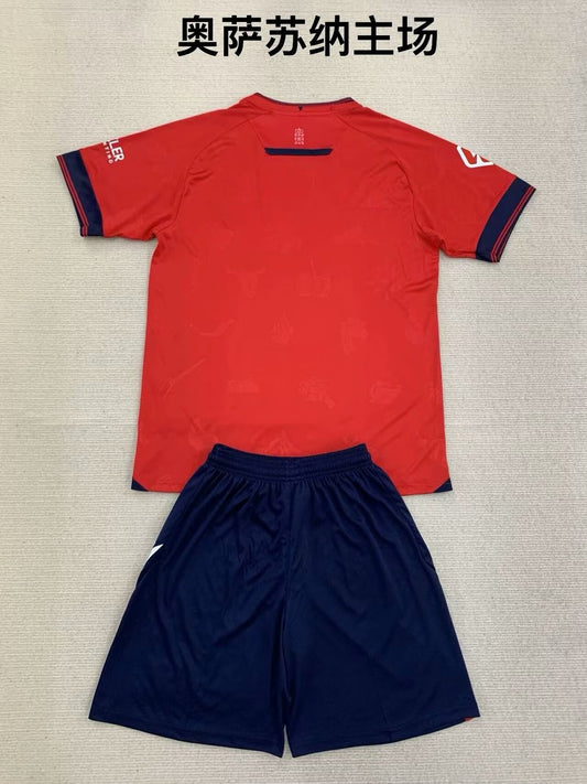 CA Osasuna Home Kids Football Jersey 2024/2025