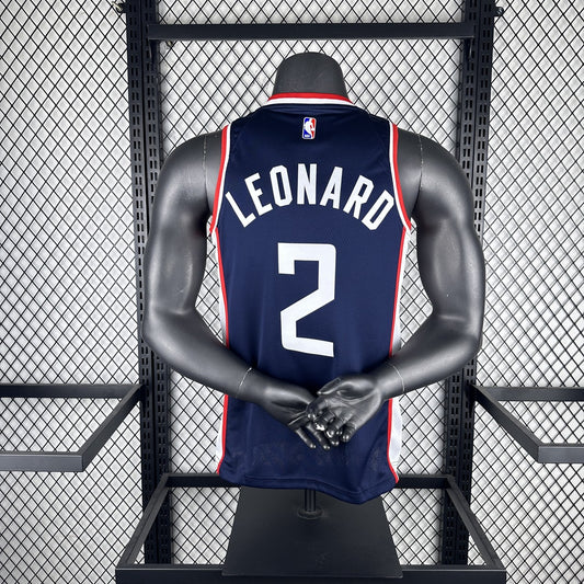 Los Angeles Clippers City Edition Blue #2 LRONARD NBA Season Jerseys 2019