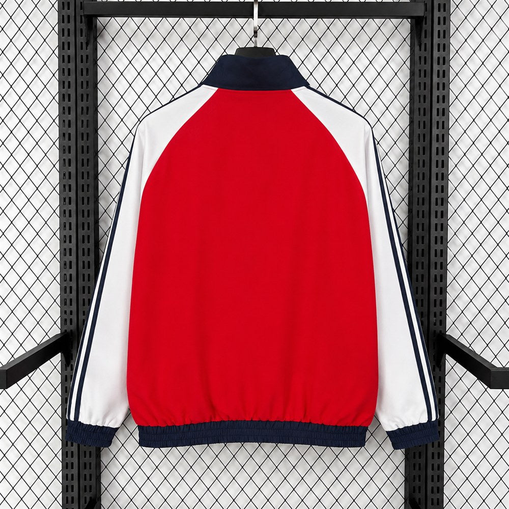 Cop Arsenal Windbreaker Waterproof White Red Football Jersey 2026/2027