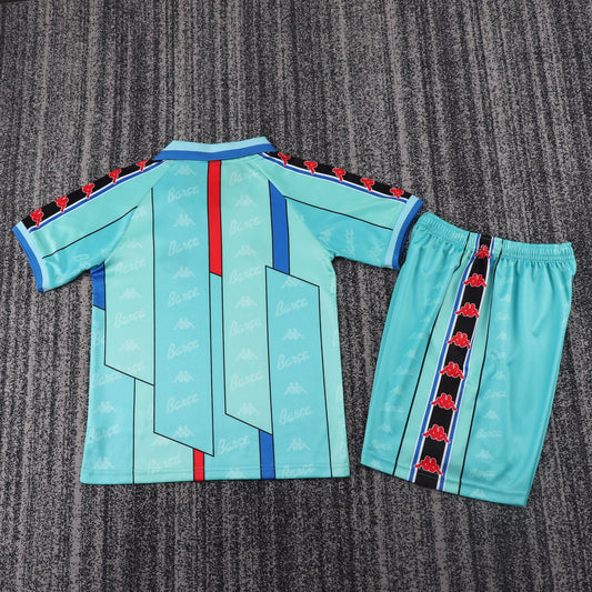 Retro Barcelona Away Kids Football Jersey 1996/1997