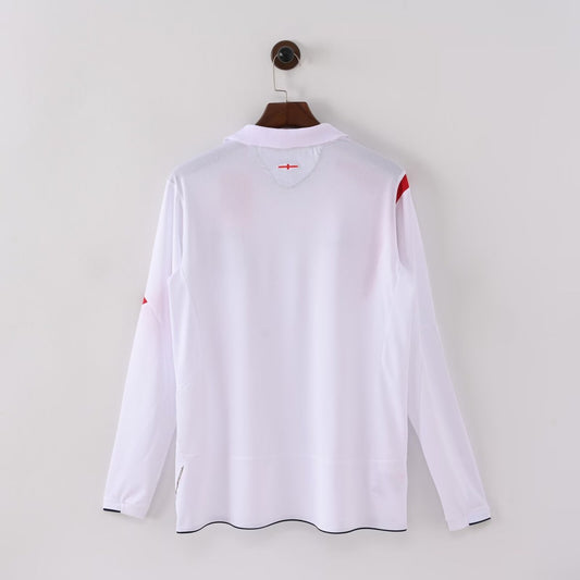 Retro England Home Long Sleeve Football Jersey 2006
