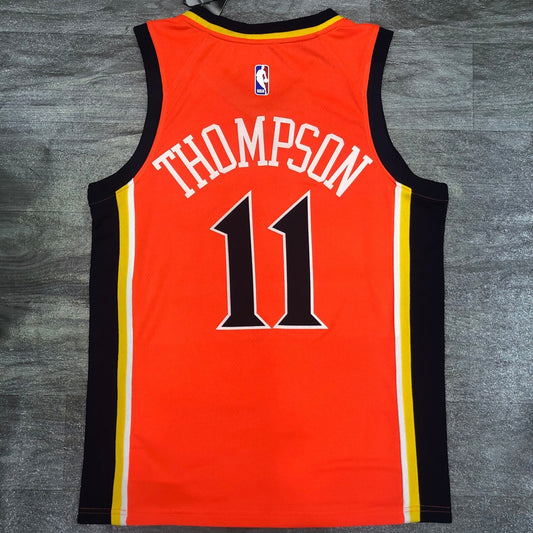 Golden State Warriors Orange Rookie #11 THOMPSON NBA Season Jerseys