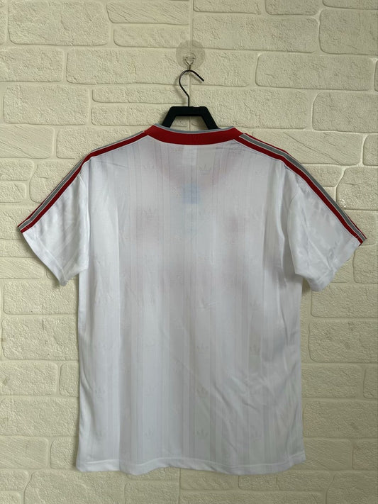 Retro Liverpool Away White Football Jersey 1988/1989