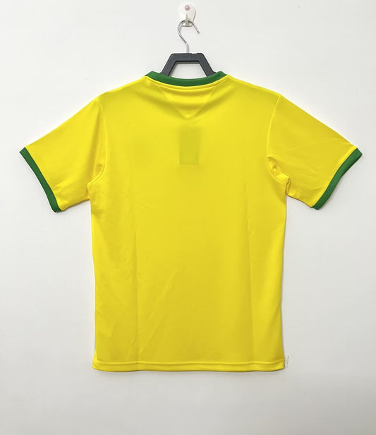 Retro Brazil Home Fans Football Jersey 1970