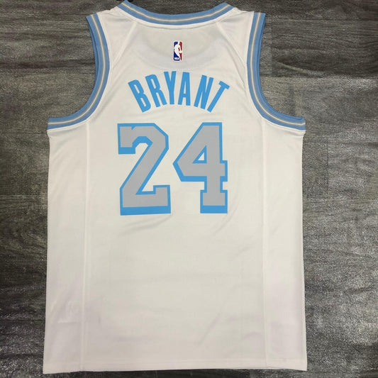 Los Angeles Lakers Kobe #24 BRYANT Retro White NBA Jerseys 2021
