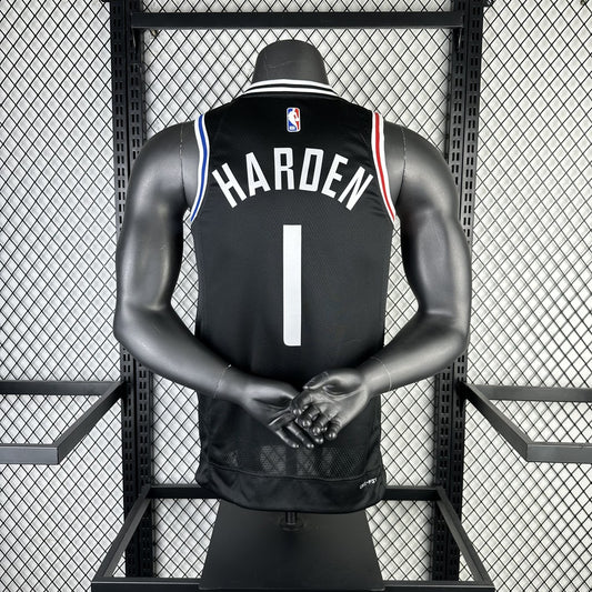 Los Angeles Clippers City Edition Black #1 HARDEN NBA Season Jerseys 2023