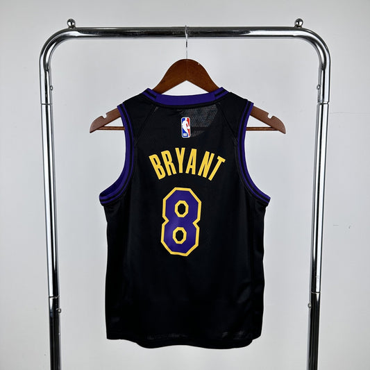 Los Angeles Lakers Kids City Edition Kobe #8 BRYANT Black NBA Season Jerseys 2026