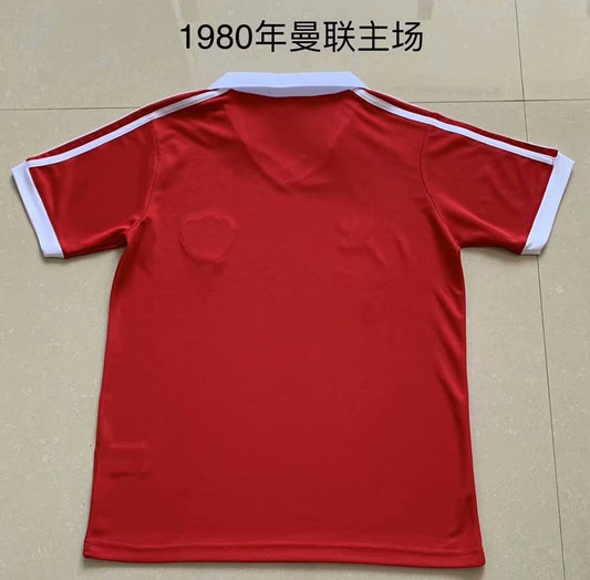 Retro Manchester United Home Football Jersey 1980