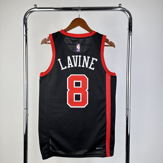 Chicago Bulls Black City Edition #8 LAVINE NBA Season Jerseys 2024