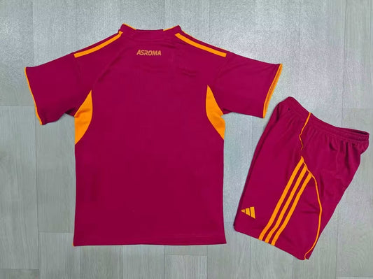 Roma Home Kids Football Jersey 2025/2026