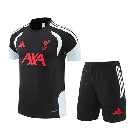 Liverpool Training Fans Kits Black Football Jersey 2025/2026 (Kids And Man ) (16-2XL)