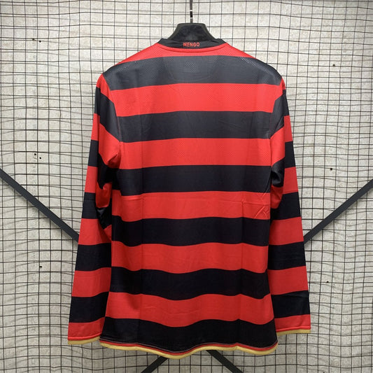 Retro Flamengo Home Long Football Jersey 2008 2009
