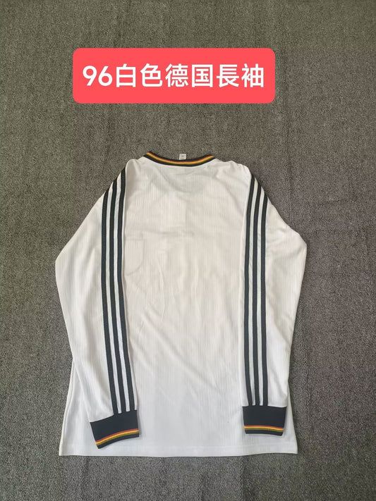 Retro Germany Home Long Football Jersey 1996