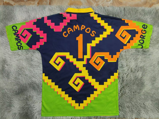 Retro Mexico #1 J.campos Football Jersey 1995