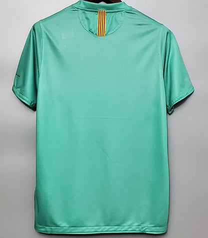 Retro Barcelona Away Green Football Jersey 2010/2011