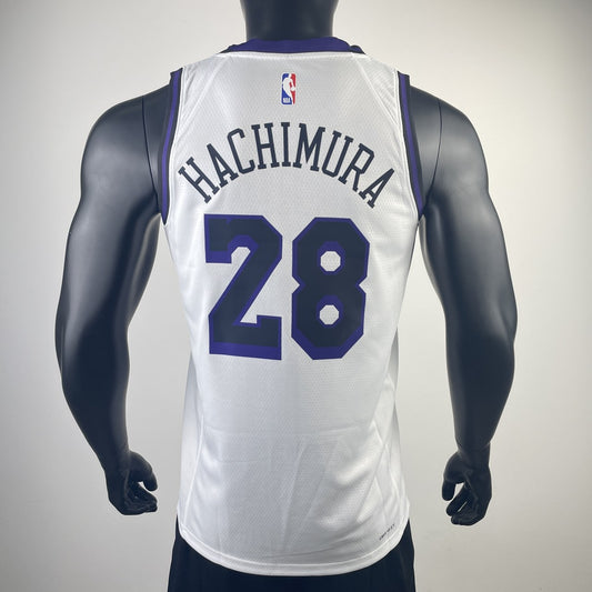Los Angeles Lakers City Edition White #28 HACHIMURA NBA Season Jerseys 2023