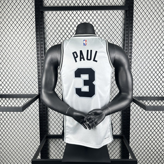 San Antonio Spurs White #3 PAUL NBA Season Jerseys