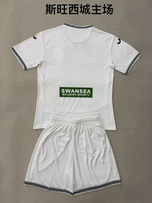 Swansea City Home Fans Football Jersey 2025/2026 (Kids And Man )