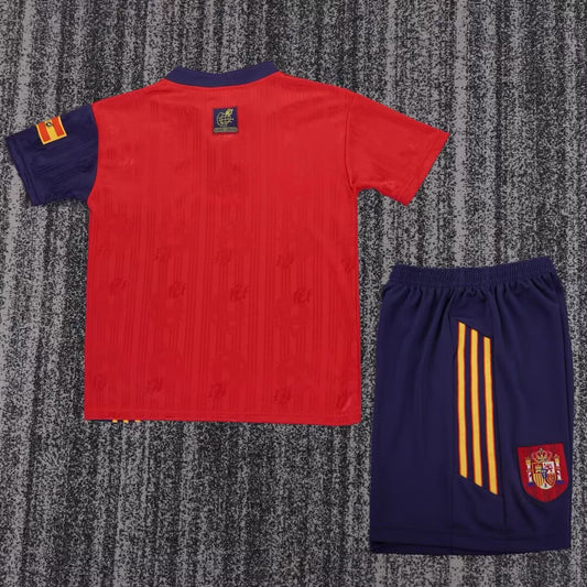 Retro Spain Home Kids Football Jersey 1996