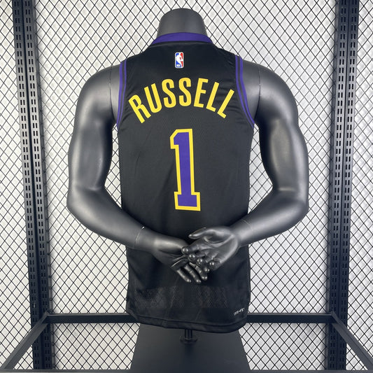 Los Angeles Lakers City Edition Black #1 RUSSELL NBA Season Jerseys 2026