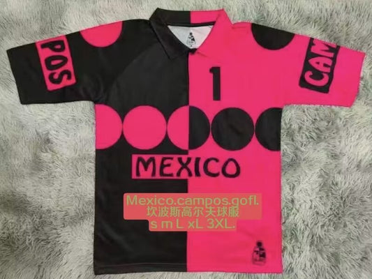 Retro MEXICO.CAMPOS.GOLF Purple #1 J. Campos Football Jersey 1995