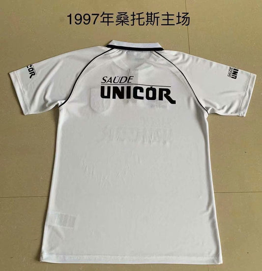 Retro Santos FC Home Fans Football Jersey 1997