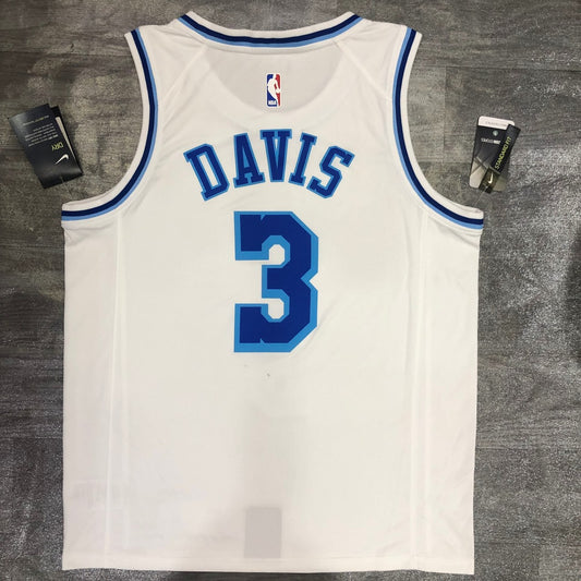 Los Angeles Lakers White Latin Night #3 DAVIS Round Neck NBA Jerseys
