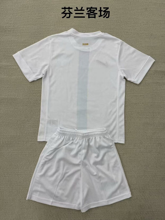 Finland Away Fans Kids Football Jersey 2025 2025/2026