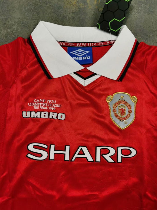 Retro Manchester United Home Kids Set Football Jersey 1999/2000