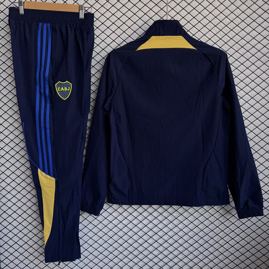 Boca Juniors Windbreaker Sets With Pants Blue Football Jersey 2025/2026