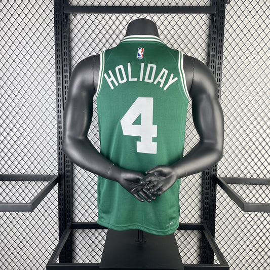 Boston Celtics Green #4 HOLIDAY NBA Jerseys 2023